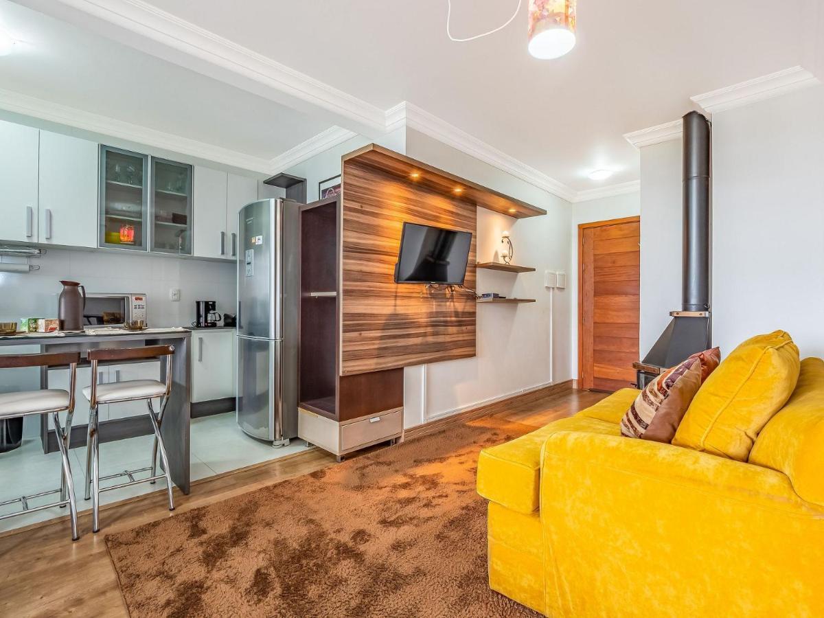 Cristo Rei 302 - Apartamento Em Gramado - Vista Para O Vale Apartman Kültér fotó