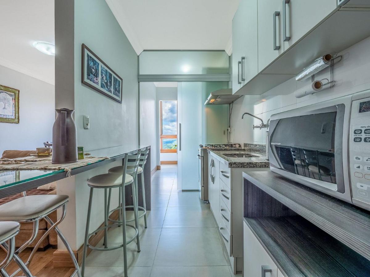 Cristo Rei 302 - Apartamento Em Gramado - Vista Para O Vale Apartman Kültér fotó