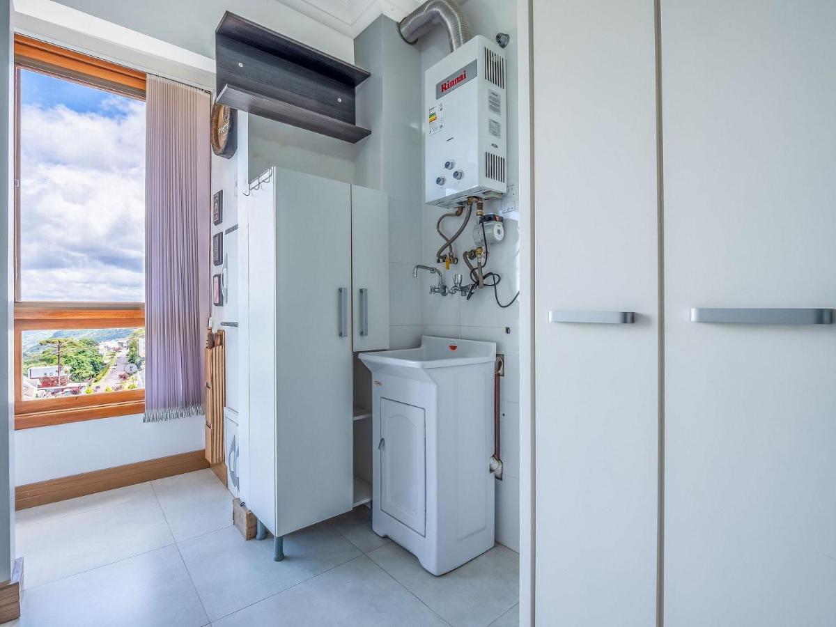 Cristo Rei 302 - Apartamento Em Gramado - Vista Para O Vale Apartman Kültér fotó