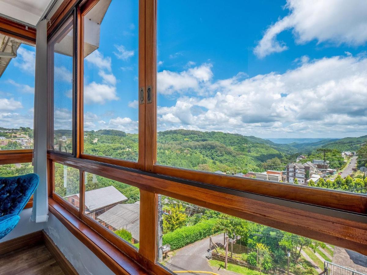 Cristo Rei 302 - Apartamento Em Gramado - Vista Para O Vale Apartman Kültér fotó
